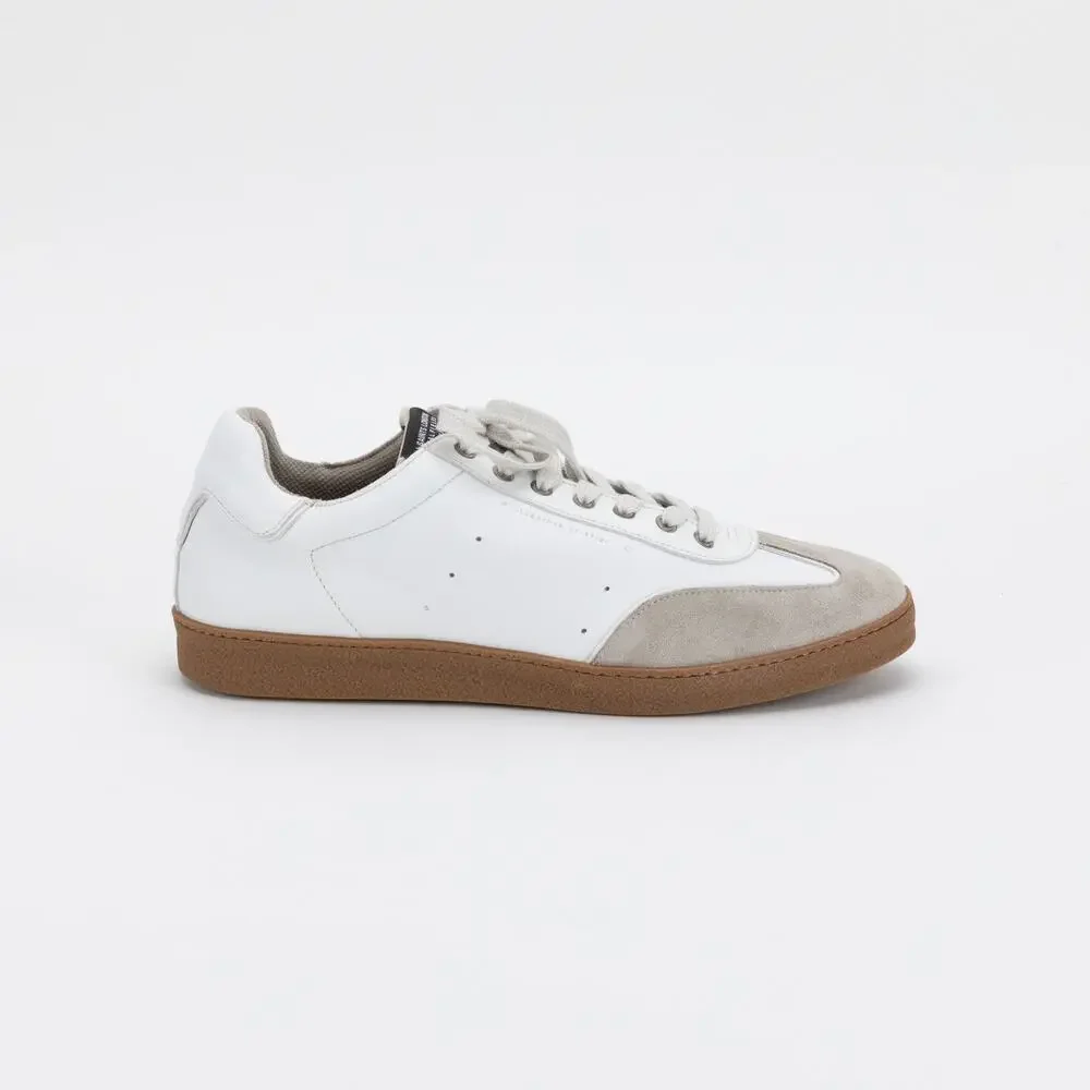 Allsaints Men Leo Low Top Sneaker White/Gum Size 12US/45EU